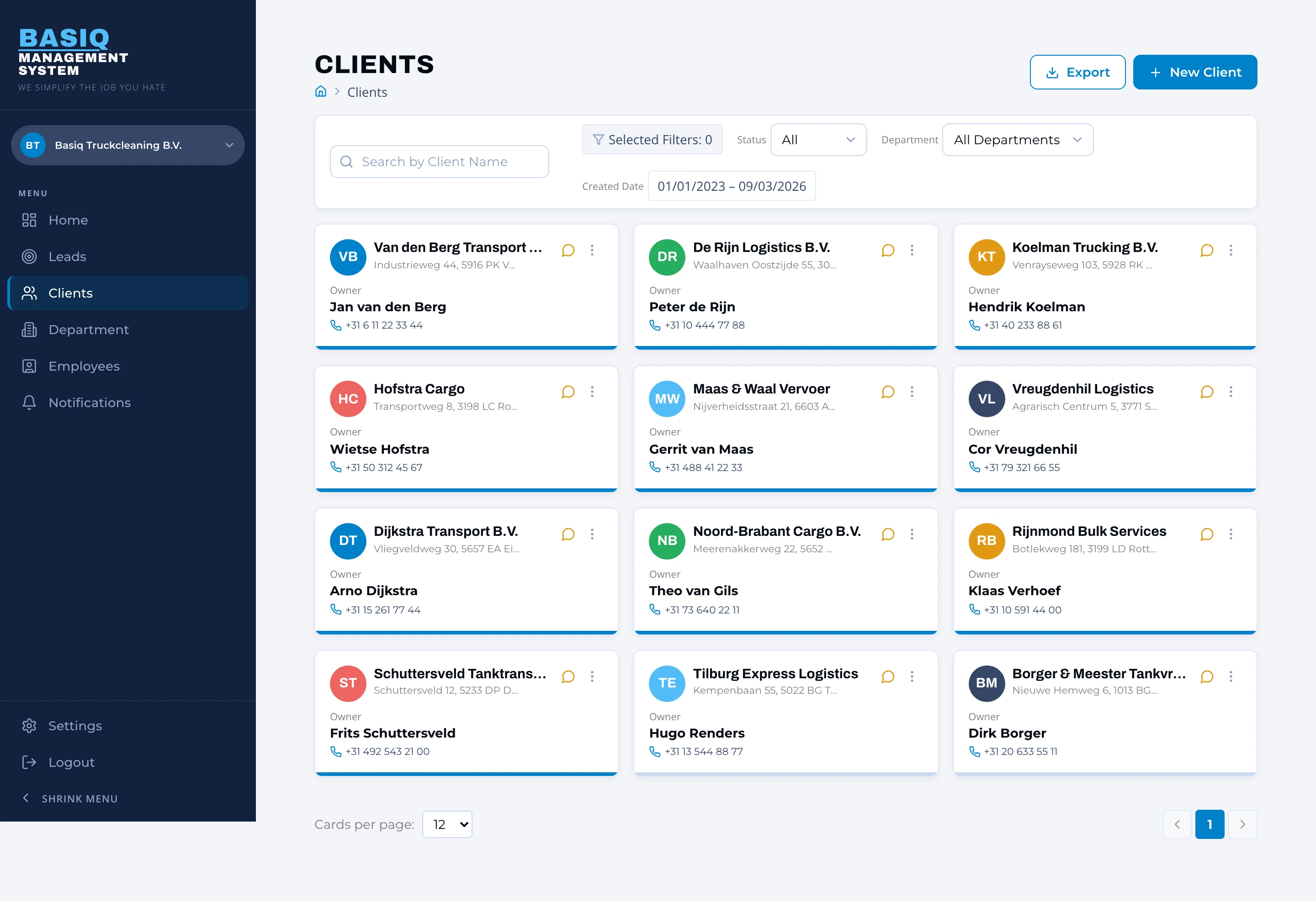Client directory