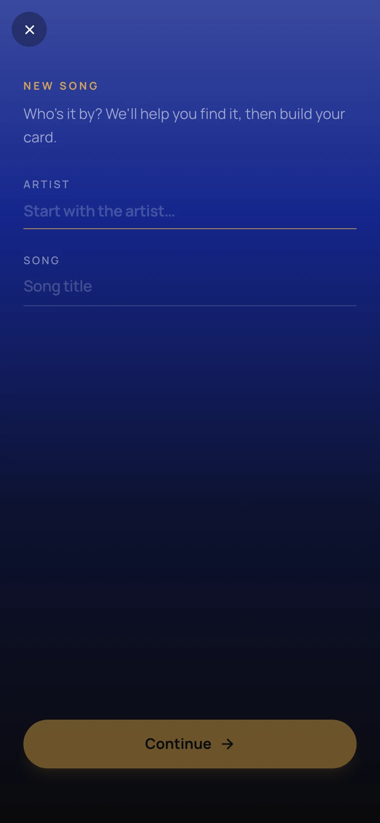Create a song from scratch